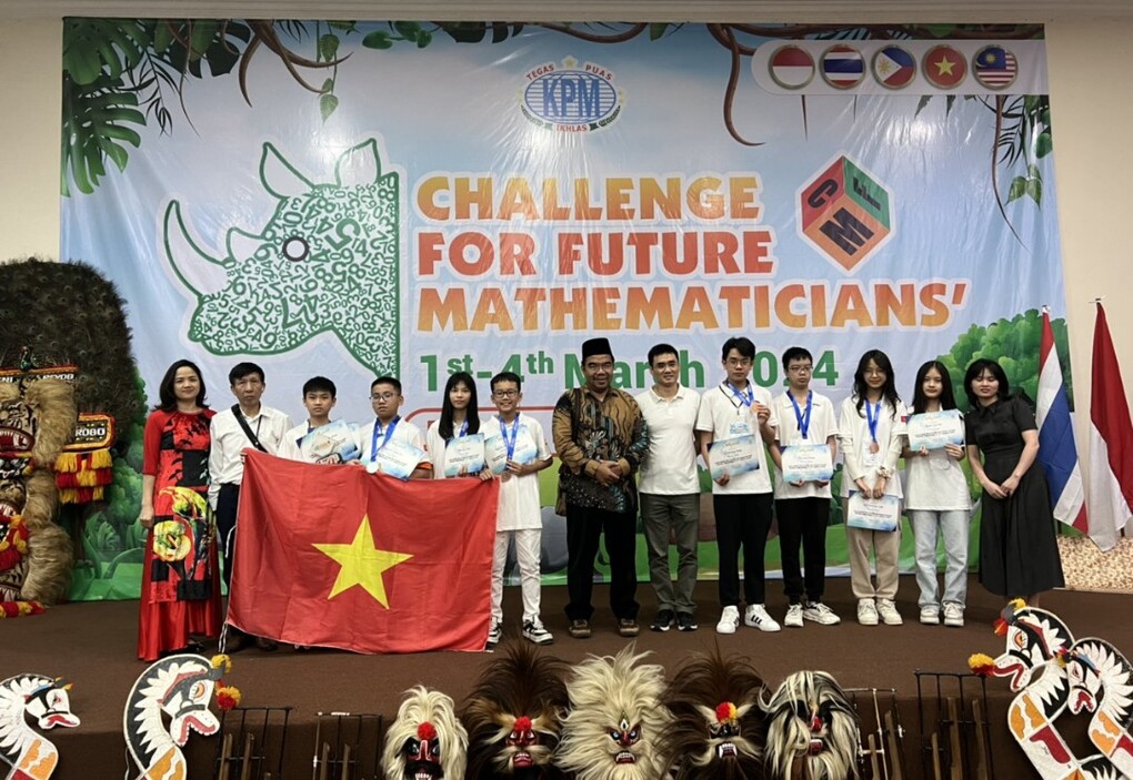 Học sinh trường THCS Giảng Võ tỏa sáng  tại Cuộc thi Thử thách nhà Toán học tương lai (CFM)
